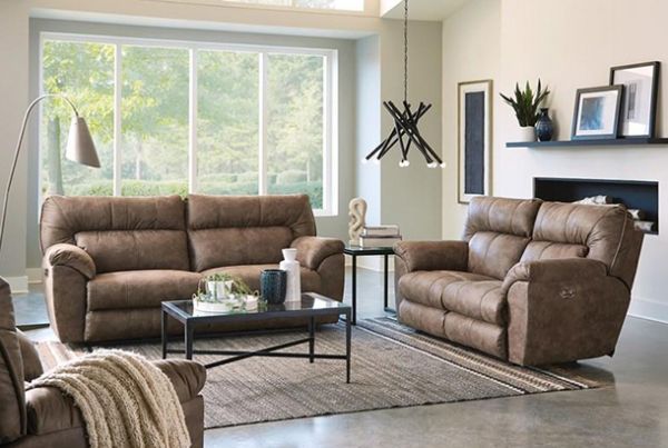 Picture of Hollins - Coffee Power Reclining Loveseat