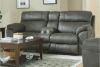 Picture of Atlas - Charcoal Reclining Loveseat with Console