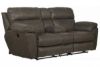 Picture of Atlas - Charcoal Reclining Loveseat with Console
