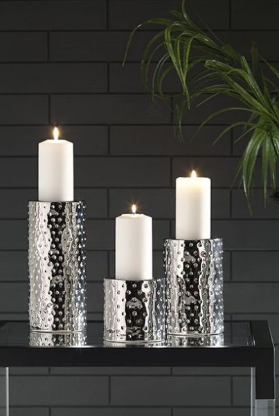 Picture of Marisa - Silver 3PC Candle Holder