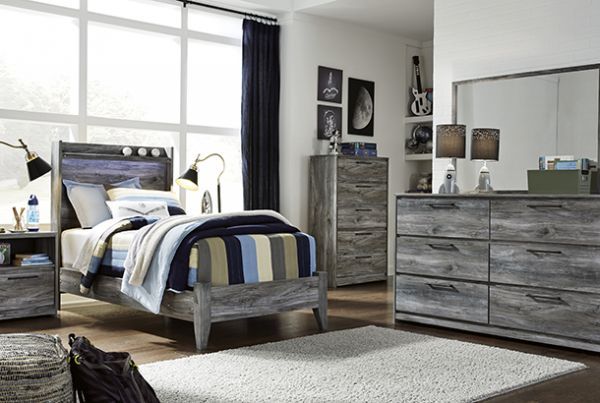 Picture of Baystorm - Gray Twin Bed