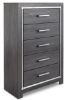 Picture of Lodanna - Gray 5-Drawer Chest