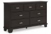 Picture of Covetown - Brown 7-Drawer Dresser & Mirror