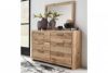 Picture of Hyanna - Tan Dresser & Mirror