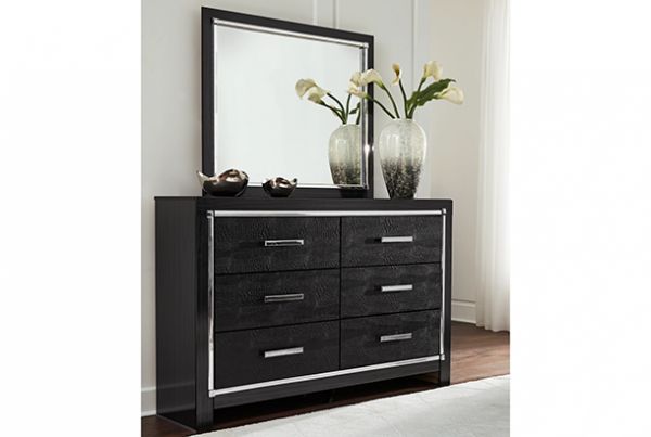 Picture of Kaydell - Black Dresser & Mirror