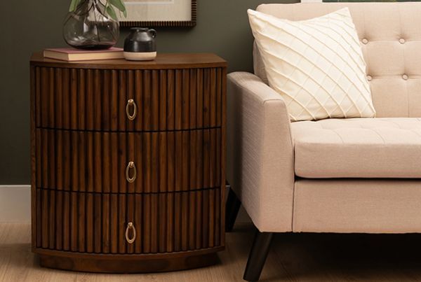 Picture of Cierra - Walnut 3-Drawer Nightstand