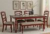 Picture of Trimble - Red 2-Tone Dining Bench