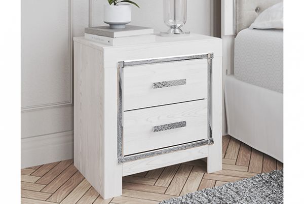 Picture of Altyra - White 2-Drawer Nightstand