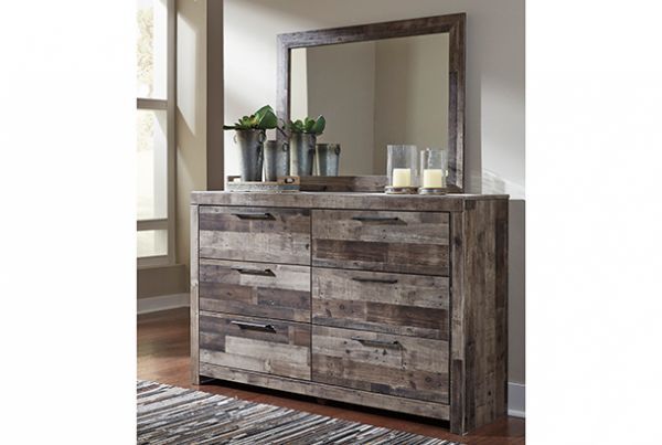 Picture of Derekson - Multi Gray Dresser & Mirror