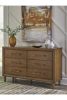 Picture of Lyncott - Brown Dresser & Mirror