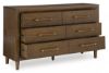Picture of Lyncott - Brown Dresser & Mirror