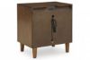 Picture of Lyncott - Brown Nightstand with USB & 2 Outlets