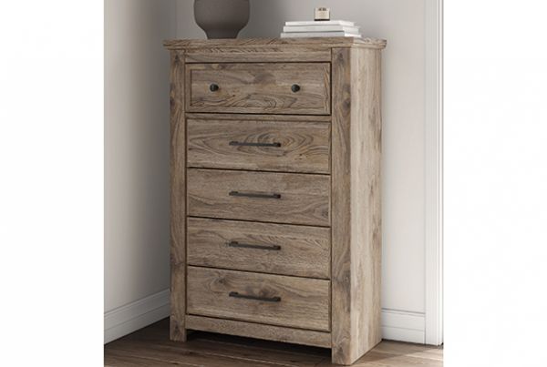 Picture of Rusticott - Brown 5 Drawer Chest
