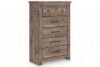 Picture of Rusticott - Brown 5 Drawer Chest