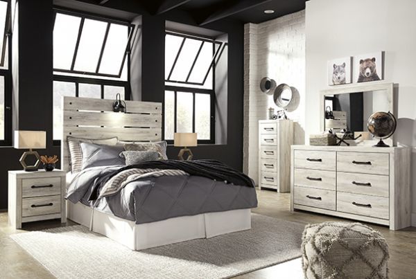 Picture of Cambeck - White Full Panel Bed