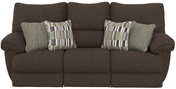 Picture of Lenny - Chocolate Lay Flat Reclining Sofa