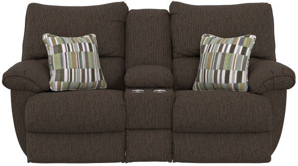 Picture of Lenny - Chocolate Lay Flat Reclining Loveseat