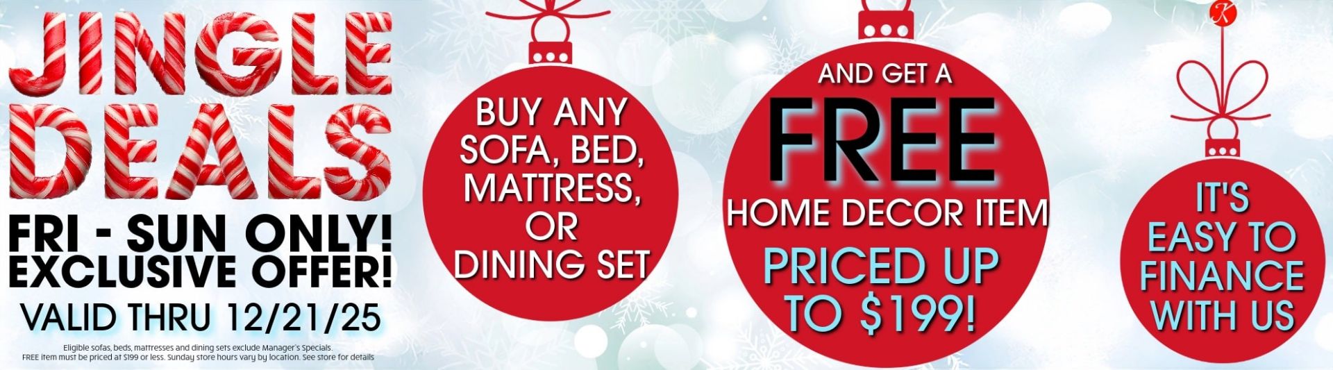 Free Home Decor Item with purchase!