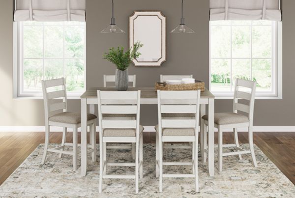Picture of Skempton - White 7PC Counter Height Dining Set