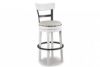 Picture of Valebeck - White 24" Swivel Barstool