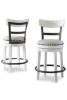 Picture of Valebeck - White 24" Swivel Barstool