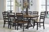 Picture of Wildenauer - Brown/Black 6PC Dining Set