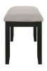 Picture of Folio - Cream/Black Dining Bench