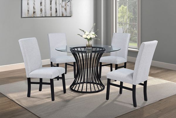 Picture of Tracy - Dove/Black Dining Chair