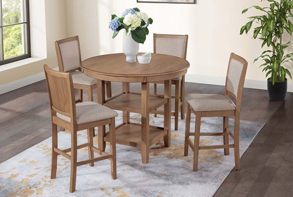 Picture of Anya - Driftwood 5PC Counter Height Dining Set