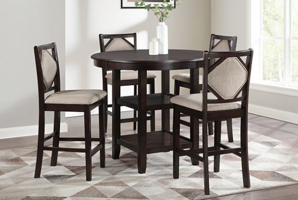 Picture of Kaia - Walnut 5PC Counter Height Dining Set