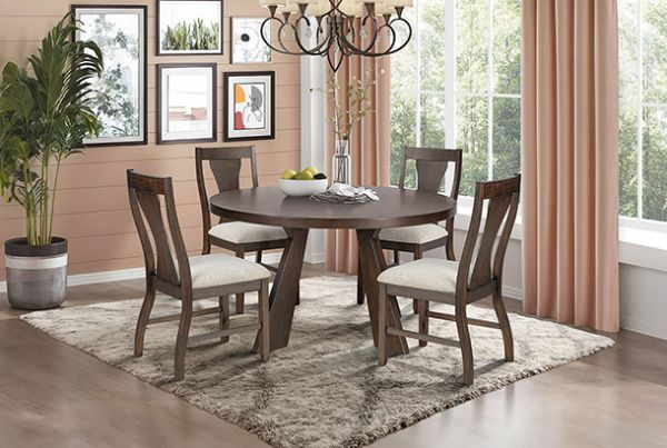 Picture of Chestnut Ridge -  Brown 5PC Round Dining Set