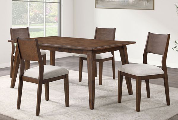 Picture of Canton - 5PC Brown Cherry Dining Set