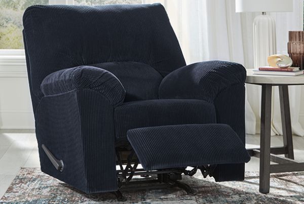 Picture of SimpleJoy - Navy Rocker Recliner