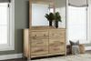 Picture of Makidern - Tan Dresser & Mirror