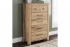 Picture of Makidern - Tan 5-Drawer Chest