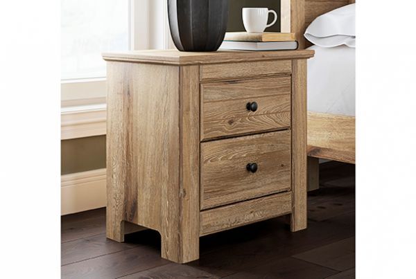 Picture of Makidern - Tan 2-Drawer Nightstand