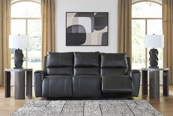 Picture of Glossmore - Black Reclining Sofa