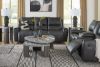 Picture of Glossmore - Black Reclining Loveseat with Console
