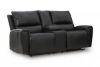 Picture of Glossmore - Black Reclining Loveseat with Console