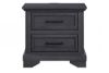 Picture of Colville - Black 2-Drawer Nightstand with USB