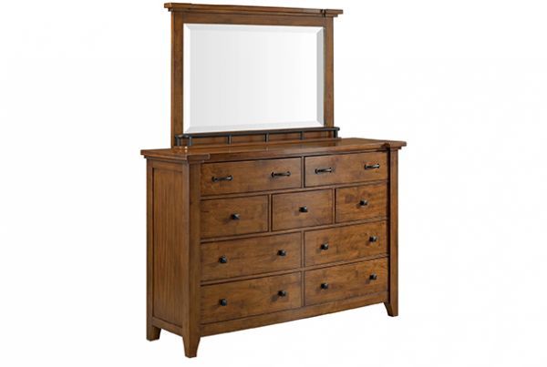 Picture of Gage - Chestnut Dresser & Mirror
