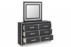 Picture of Zuraleus - Black Dresser & Mirror