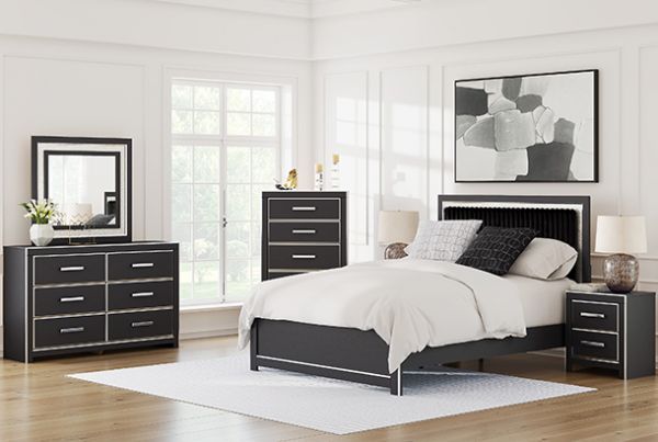 Picture of Zuraleus - Black Queen Bed