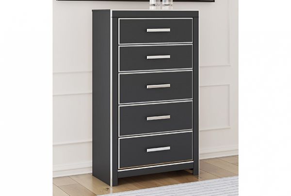 Picture of Zuraleus - Black 5-Drawer Chest