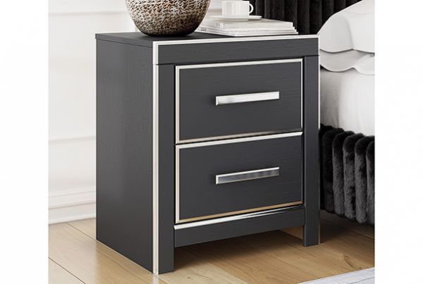 Picture of Zuraleus - Black 2-Drawer Nightstand