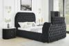 Picture of Natalia - Black Queen Bed with Fireplace