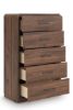 Picture of Fortlorn - Walnut Brown 5-Drawer Chest