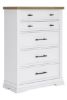 Picture of Ashbryn - White Chest with 5 Drawers