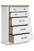 Picture of Ashbryn - White Chest with 5 Drawers