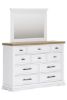 Picture of Ashbryn - White Dresser & Mirror
